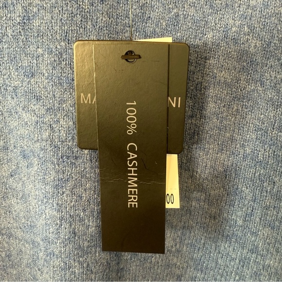 SOLD Magaschoni Men's Crewneck Cashmere Sweater in Blue - Picture 6 of 6